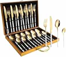 Amazon.com | ONUIFIKE Silverware Set, 24-piece Stainless